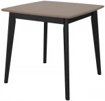 Стол Marcel 80x80х76см, Кофе, чёрный