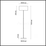 Торшер Lumion Nikki 3745/2F (220V, выключатель, круглые)