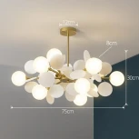 Потолочная люстра на штанге Matisse Self D75 ImperiumLoft Matisse01 (189764-26) (220V, шарики)