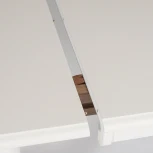 Стол раскладной Solerno (ME-T4EX) дерево гевея/мдф, 70х100+29х75см, ivory white (слоновая кость 2-5) Tetchair 12483