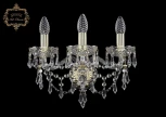 Бра Art Classic 10.23 10.23.3.141.Gd.Dr (220V, хрусталь, подвески, подсвечник, свеча)