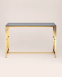 Консоль Stool Group БРУКЛИН 120*40 золото стекло smoke УТ000001498