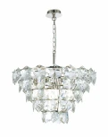 Подвесная люстра каскадная Simple Story 1098 1098-9PL (220V, хрусталь, на цепи)