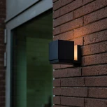 Настенный уличный светильник Arte Lamp A5193AL-1BK (LED, 220V, куб, IP54)