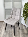 Стул CHIC VF-19/ VF-20 светло-серый/ серый/ черный каркас, ткань M-City 628M03701