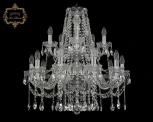 Подвесная люстра Art Classic 11.12 11.12.10+5.240.2d.Cr.Sp (220V, хрусталь, на цепи, подсвечник, свеча)