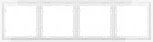 Рамка на 4 поста (белый глянцевый) Voltum S70 VLS100401