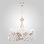 Подвесная люстра Eurosvet 22404 22404/8 белый с золотом