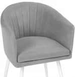 Стул Woodville на металлокаркасе Валета белый / светло-серый 504207