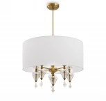 Потолочная люстра на штанге Freya Raise FR5369CL-05BS1 (220V, круглые)