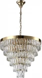 Подвесная люстра Crystal Lux Abigail SP-PL15 D620 GOLD/TRANSPARENT