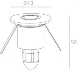 Встраиваемый светильник уличный светодиодный Oasis Light Встраиваемые светильники c LED W12691 SS
