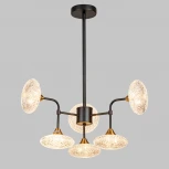 Потолочная люстра на штанге Imex MD.1232-6-P-BK+AGD