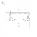 Профиль TM-2000 (CT) ANOD (Алюминий) 017796 Arlight TM