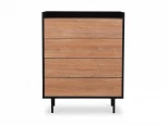 Комод Look ОГОГО 797715 (робиния брэнсон, черный)