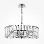 Подвесная люстра Maytoni Puntes MOD043PL-06CH (220V, хрусталь, на цепи, круглые)