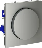 Диммер поворотно-нажимной 600 Вт (сталь) Voltum S70 VLS070305