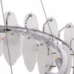 Подвесная люстра Arte Milano AM-4653 4653.D750.H240.E14.12 Ni (220V, на тросе, перо)