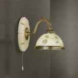Бра Reccagni Angelo 6908 A 6908/1 (220V, выключатель, листья)