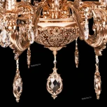 Подвесная большая люстра Omnilux Nureci OML-74903-18 (220V, подвески, на цепи, подсвечник, свеча)