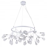 Подвесная люстра Crystal Lux Evita SP45 D WHITE/TRANSPARENT