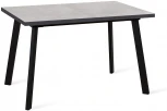 Стол DikLine HB120 хромикс белый, опоры черные