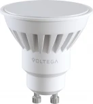 Лампочка светодиодная полусфера белая колба GU10 10 Вт 820 lm 4000K нейтральное белое свечение Voltega Ceramics 7073