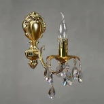 Бра Ambiente by Brizzi Benisa 2226/1 WP Tear Drop (220V, хрусталь Asfour, подвески, подсвечник, свеча)