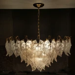 Подвесная люстра Lussole Hesperia LSP-8841 (220V, на цепи, листья, IP21)