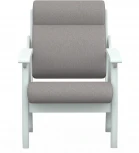 Кресло Вега 10 ткань серый, каркас снег от фабрики Mebelik