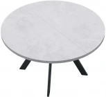 Стол DikLine RD100 Бетон,опоры черные