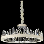 Подвесная люстра Wertmark Leona WE456.08.103 (LED, 220V, хрусталь, на цепи, кольцо)