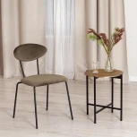 Столик кофейный Secret De Maison BLOOM (mod. 11873-B) алюминиевый сплав, 46*46*51 см, черный/античная медь Tetchair 15860