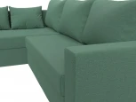 Диван угловой Мансберг левый угол (Зеленый/Рогожка) Лига Диванов арт.121540L