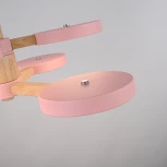 Потолочная люстра Wi-Fi на штанге Turna Dbl L6 Pink By ImperiumLoft Turna-Dbl01 (LED, 220V, голосовое управление, умный дом - Алиса)