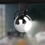 Трековый светильник ЭРА TR35-GU10 CH (220V, шар)