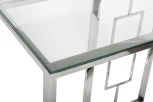 Консольный стол Garda Decor 47ED-CST067 (Серебро/Серебро,Прозрачный)