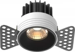 Встраиваемый светильник под гипсокартон Maytoni Round DL058-7W3K-TRS-B (LED, 220V, круглые)