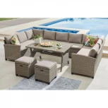 Комплект плетеной мебели Afina AFM-370B Beige