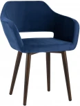 Стул с подлокотниками Stool Group Саймон велюр темно-синий УТ000025158