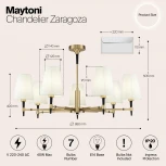 Потолочная люстра Maytoni Zaragoza H001CL-07BS (220V)