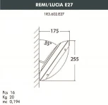 Настенный светильник уличный Fumagalli Lucia 1R3.602.000.WYE27 (220V, круглые, IP66)