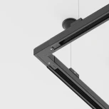 Коннектор угловой внешний Trinity черный (трехфазный) Maytoni Technical TRA005CL-31B-L (220V)