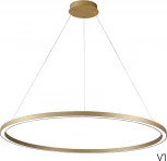 Подвесной светильник светодиодный с пультом Crystal Lux FORTUNA FORTUNA SP88W LED GOLD (220V, на тросе, кольцо)