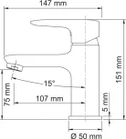 Смеситель Wasserkraft Vils 5603 для раковины