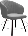Стул DikLine 258 поворотный, Z28 серый, ножки черные