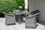 "Фредо" обеденная группа плетеная, цвет графит 4SIS арт.УТ-00002208