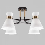 Потолочная люстра на штанге Imex MD.5692-4-S-COFFEE+FGD