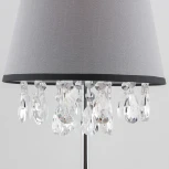 Интерьерная настольная лампа Eurosvet Opera 01036/1 хром/прозрачный хрусталь Strotskis