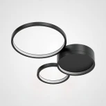 Потолочная люстра в виде колец Twine 3 Rings Black ImperiumLoft Twine01 (204610-26) (LED, 220V)